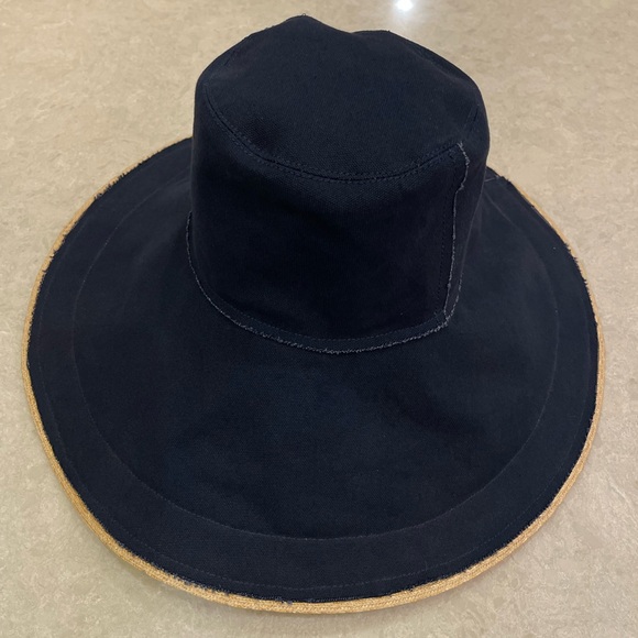 LOLA HATS Single Take Wide Brim Hat In Navy Canva - Picture 7 of 11